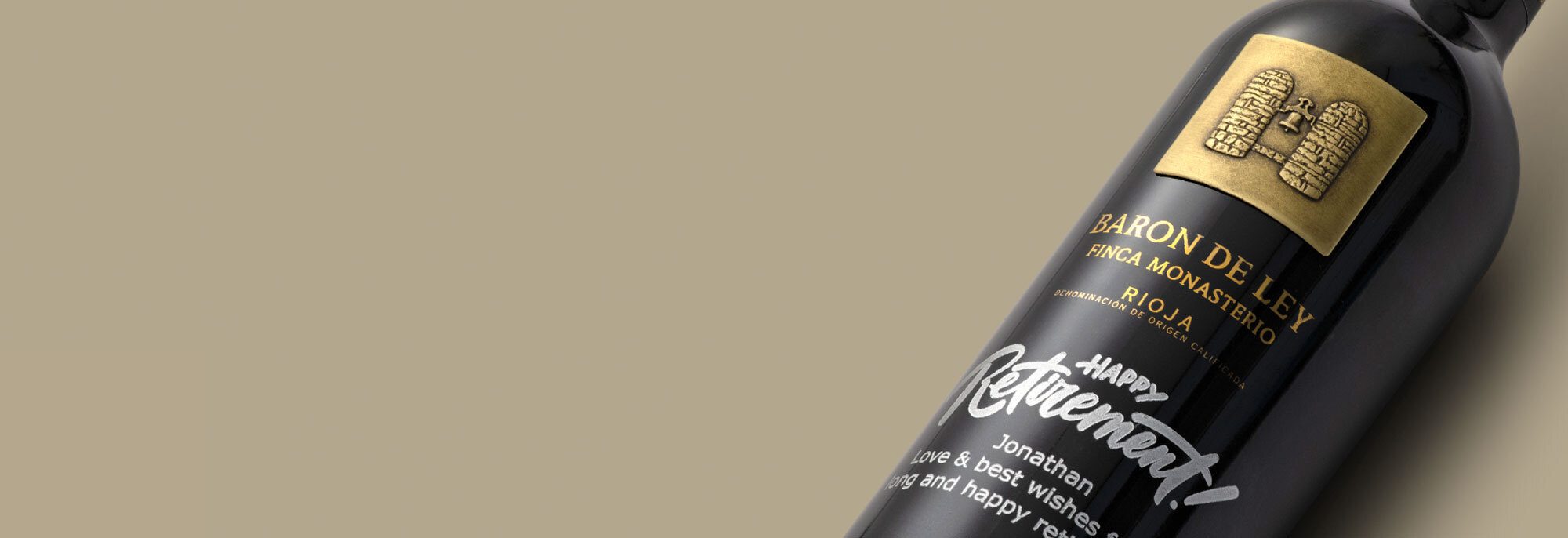 Personalised Wine Category Banner