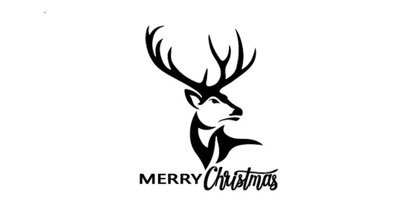 Xmas stag black