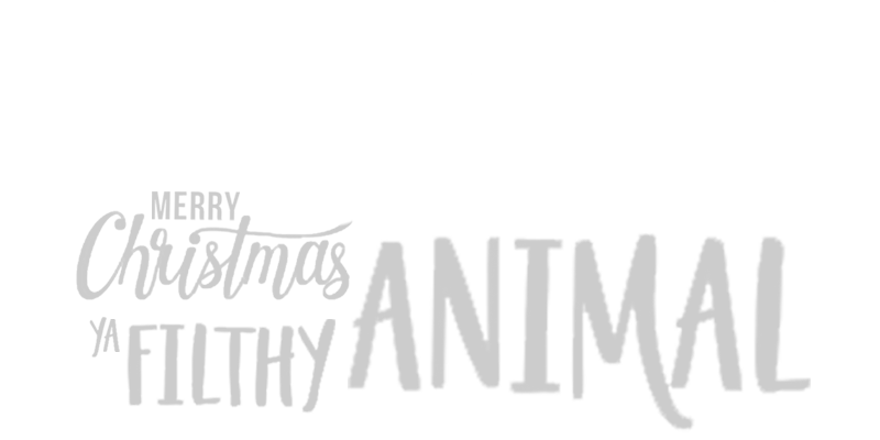 Xmas filthy animal silver
