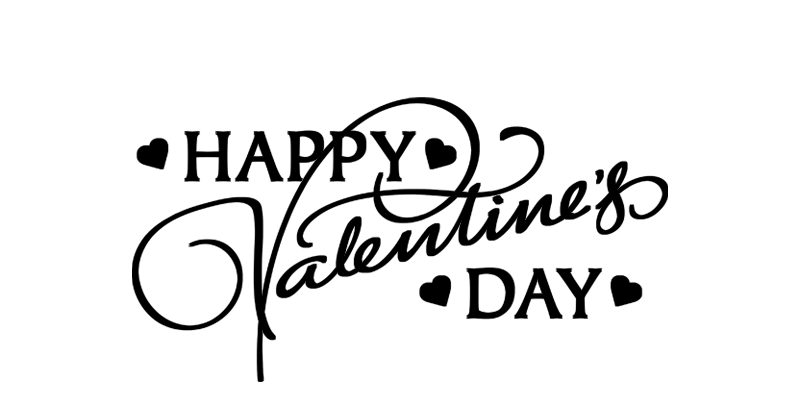 Valentines black
