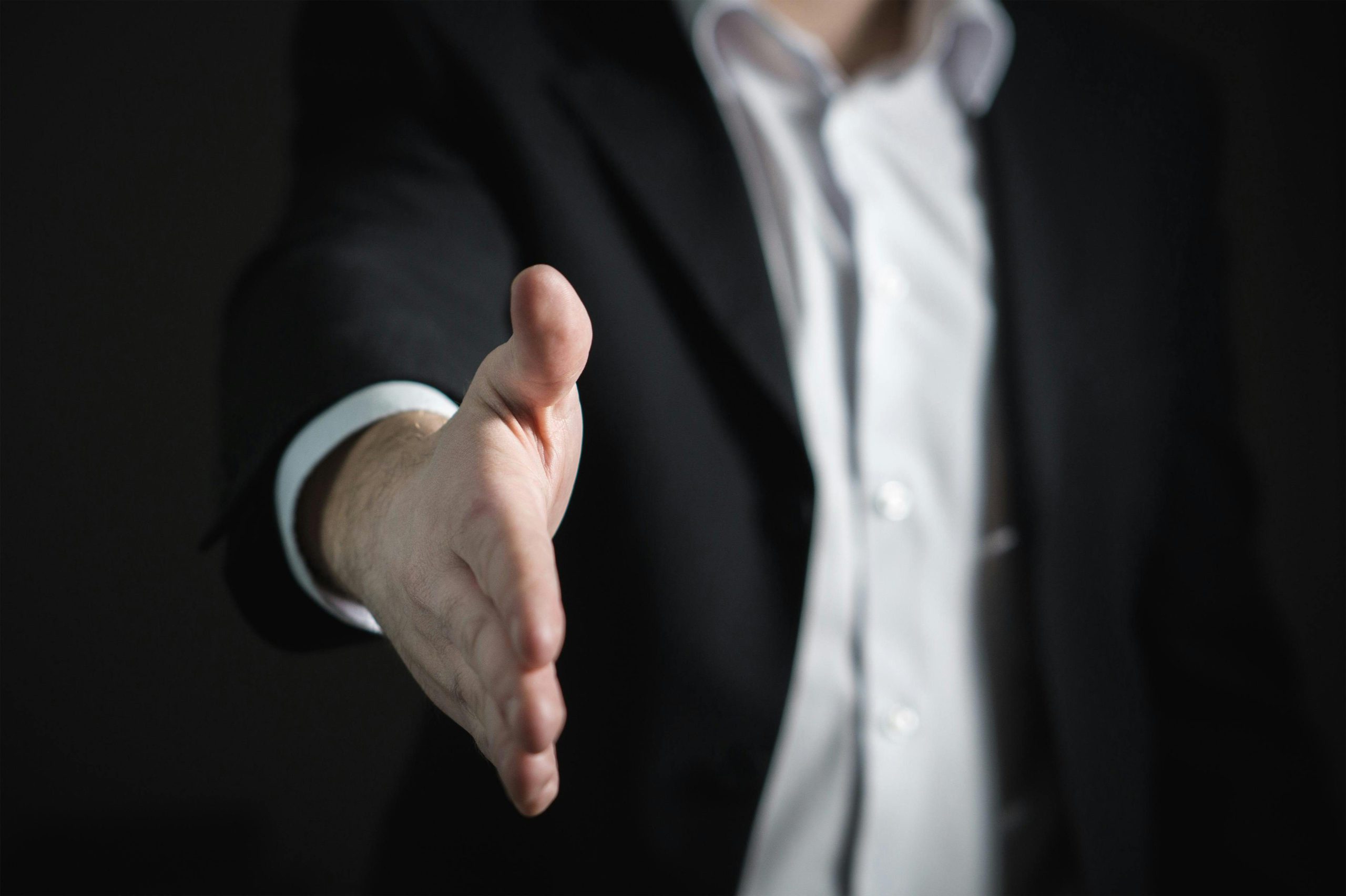 Corporate handshake