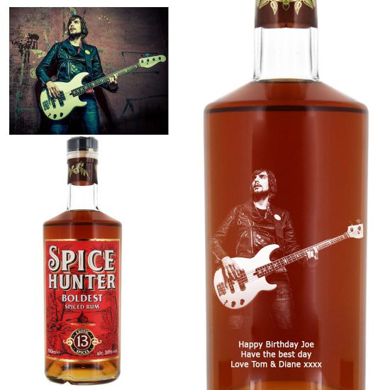 Photo Engraved Spice Hunter Spiced Rum 70cl