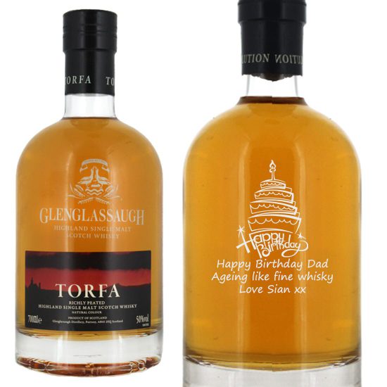 Personalised Glenglassaugh Torfa Single Malt Whisky 70cl