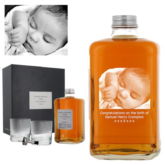 Photo Engraved Nikka From The Barrel Gift Set With Glasses