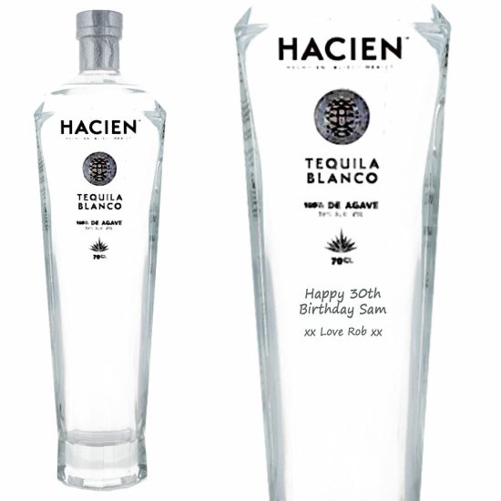 Personalised Hacien Blanco Tequila 70cl