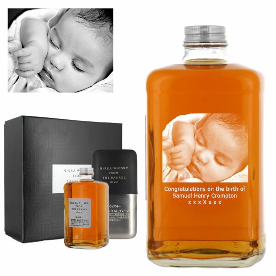 Photo Engraved Nikka From The Barrel Ice Bucket Gift Set