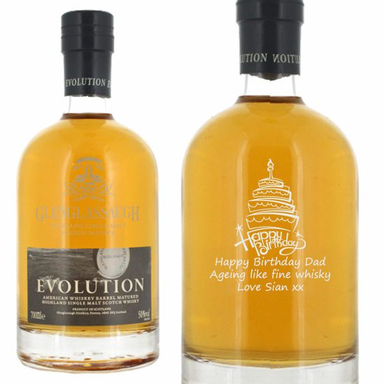 Personalised Glenglassaugh Evolution Single Malt Whisky 70cl
