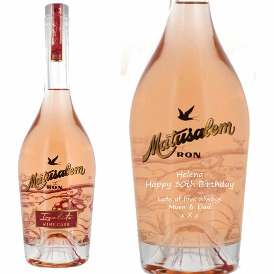 Personalised Matusalem Insolito Wine Cask Rum 70cl