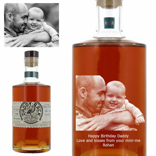 Photo Engraved Daddy Rack Single Barrel Cask Strength Straight Tennessee Whiskey