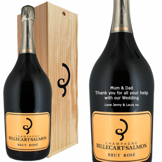Personalised Billecart-Salmon Brut Rose JEROBOAM Champagne 300cl