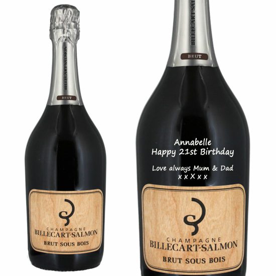 Personalised Billecart-Salmon Brut Sous Bois Champagne 75cl