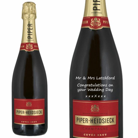 Personalised Piper-Heidsieck Cuvee Brut Champagne 75cl