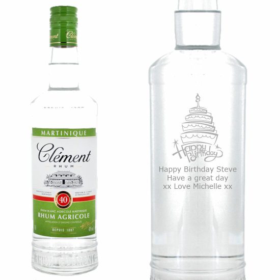 Personalised Clement Blanc Rhum 70cl