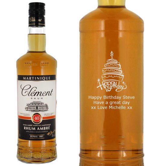 Personalised Clement Ambre Rhum 70cl