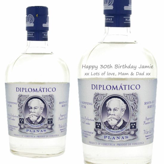 Personalised Diplomatico Planas Rum 70cl