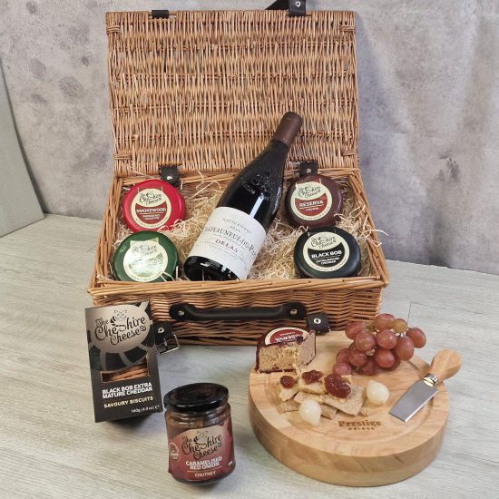 Delas Haute Pierre Châteauneuf-du-Pape Luxury Cheese Hamper