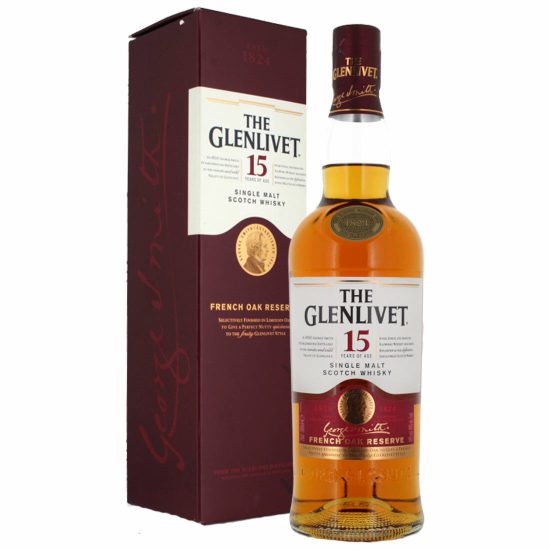 Glenlivet 15 Year Old French Oak Single Malt Whisky 70cl