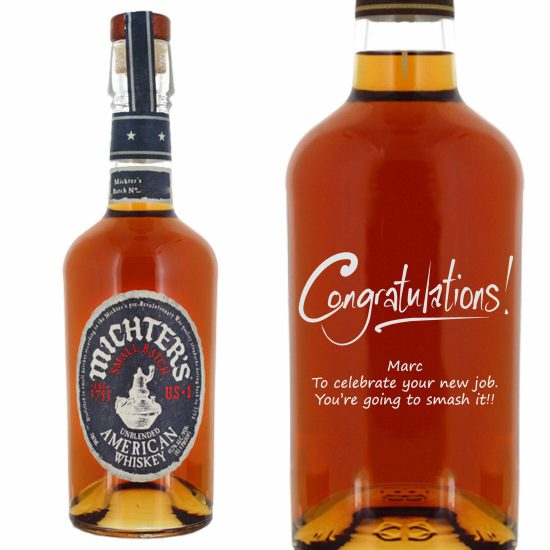 Personalised Michter's US*1 Small Batch American Whiskey 70cl