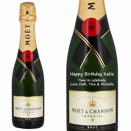 Personalised Moët & Chandon Brut Impérial HALF Bottle 37.5cl