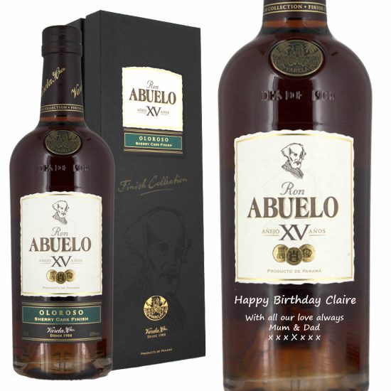 Personalised Ron Abuelo Oloroso Finish Collection Rum 70cl