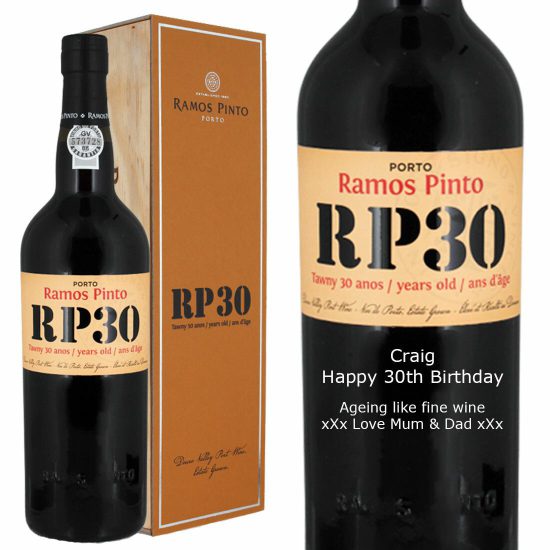 Personalised Ramos-Pinto 30 Year Old Tawny Port 75cl