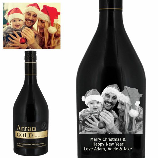 Photo Engraved Arran Gold Whisky Cream Liqueur 70cl