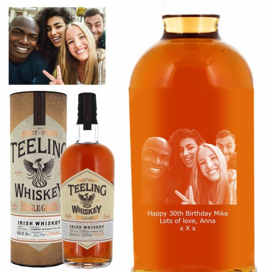 Photo Engraved Teeling Single Grain Irish Whiskey 70cl