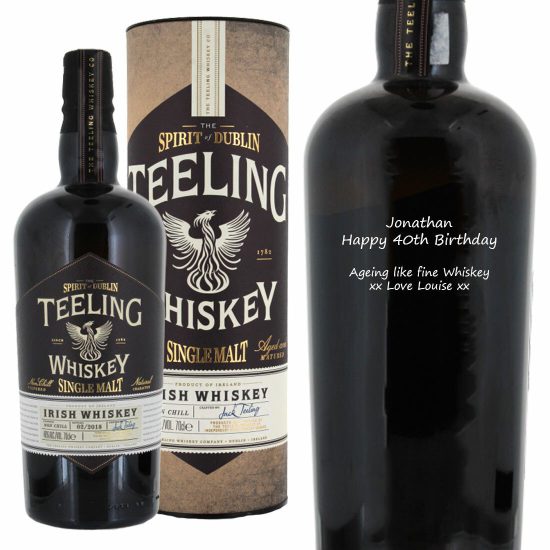 Personalised Teeling Single Malt Irish Whiskey 70cl