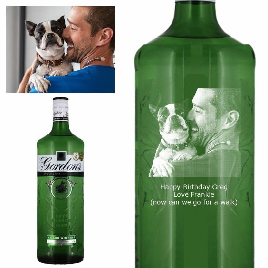 Photo Engraved Gordon's London Dry Gin 100cl
