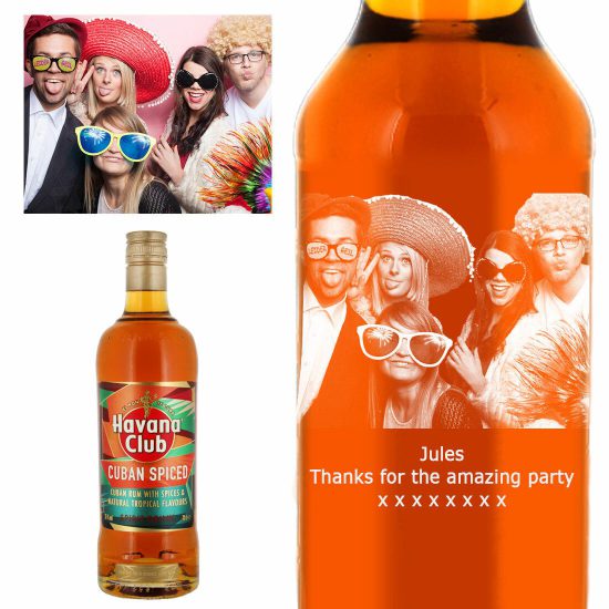 Photo Engraved Havana Club Cuban Spiced Rum 70cl