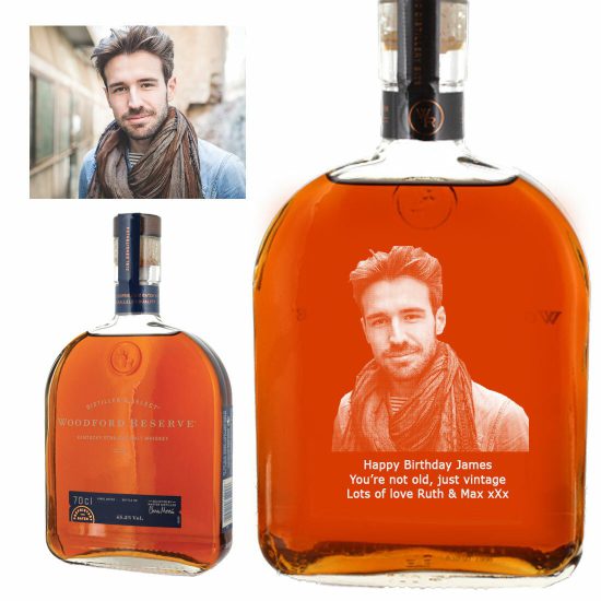 Photo Engraved Woodford Reserve Malt American Whiskey 70cl