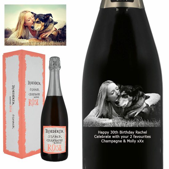 Photo Engraved Louis Roederer Brut Nature Rose Champagne 75cl
