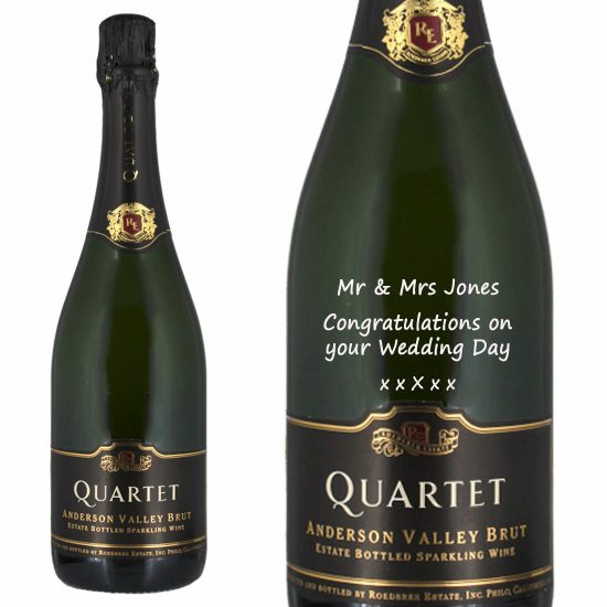 Personalised Louis Roederer Quartet Non Vintage Sparkling Wine