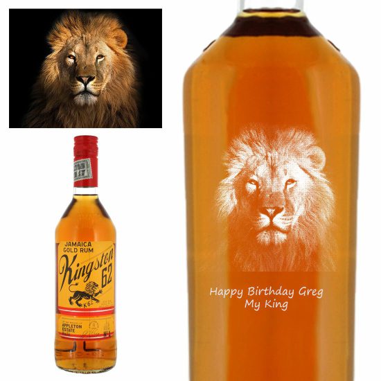 Photo Engraved Kingston Jamaica Gold Rum 70cl