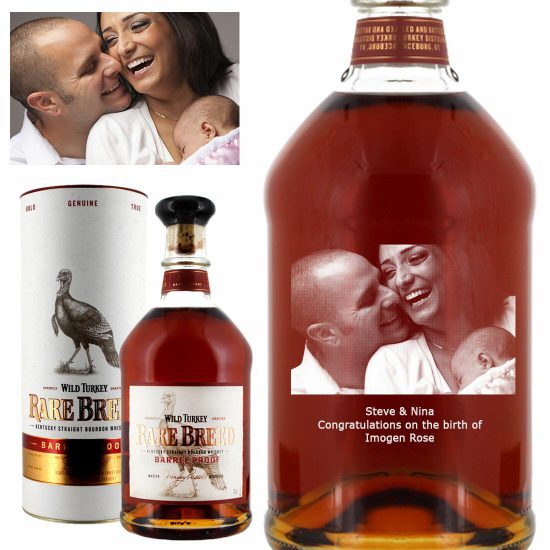 Photo Engraved Wild Turkey Rare Breed 70cl