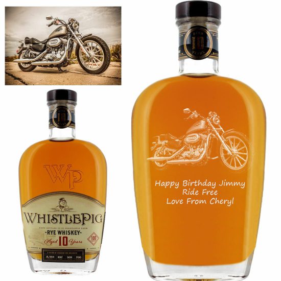 Photo Engraved Whistlepig 10 Year Old Rye Whiskey 70cl