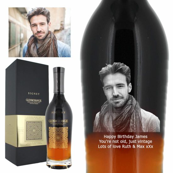 Photo Engraved Glenmorangie Signet Single Malt Whisky 70cl