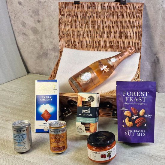 Louis Roederer Cristal Rose Luxury Treat Hamper