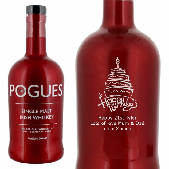 Personalised The Pogues Irish Single Malt Whiskey 70cl