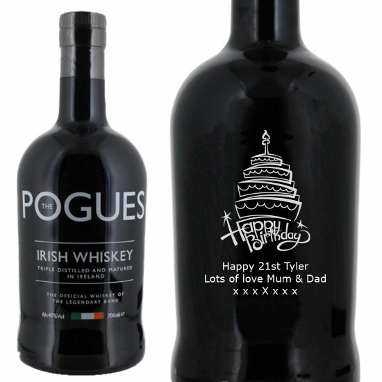 Personalised The Pogues Blended Irish Whiskey 70cl