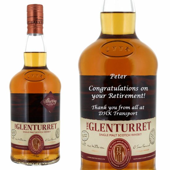 Personalised The Glenturret Sherry Edition 70cl Single Malt Whisky