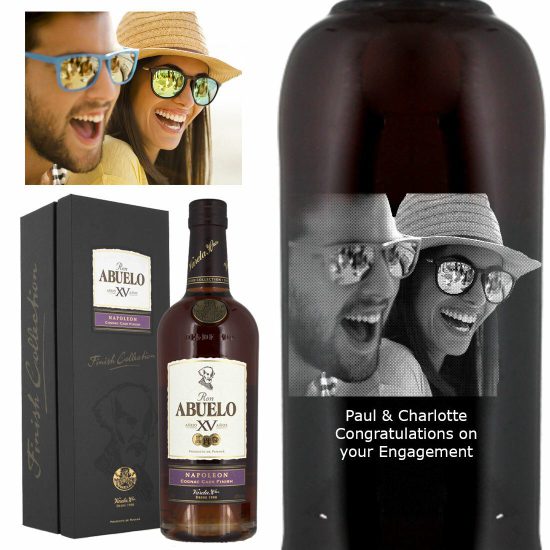 Photo Engraved Ron Abuelo Napoleon Finish Collection Rum 70cl