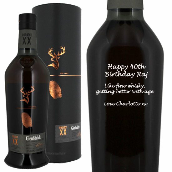 Personalised Glenfiddich Project XX Single Malt Whisky 70cl