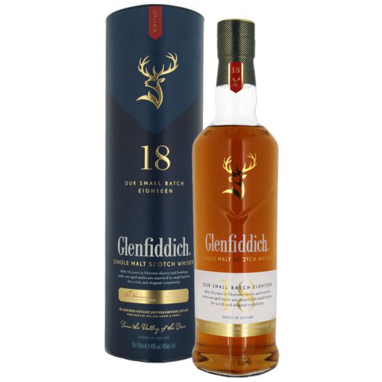 Glenfiddich 18 Year Old Single Malt Whisky 70cl