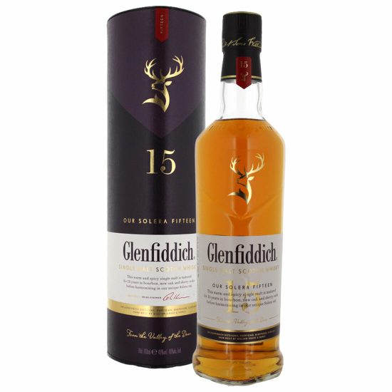 Glenfiddich 15 Year Old Single Malt Whisky 70cl