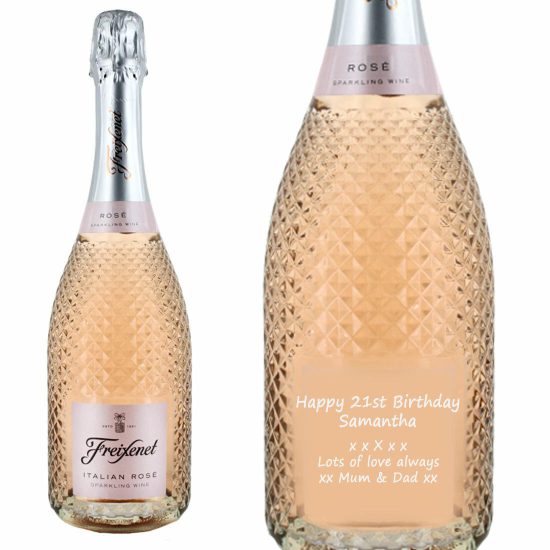 Personalised Freixenet Italian Sparkling Rose Wine 75cl