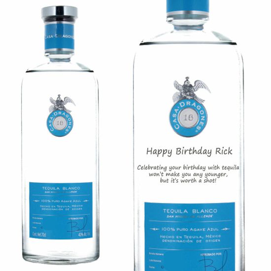 Personalised Casa Dragones Blanco Small Batch Tequila 70cl