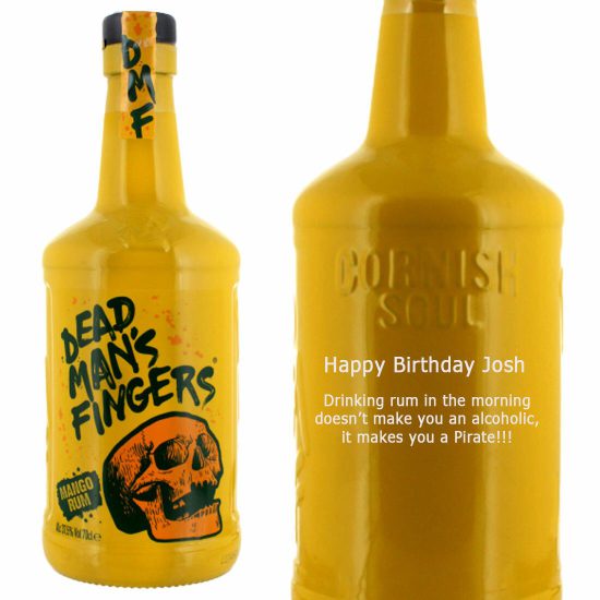 Personalised Dead Man's Fingers Mango Rum 70cl
