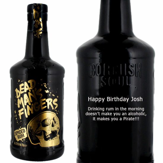 Personalised Dead Man's Fingers Spiced Rum 70cl