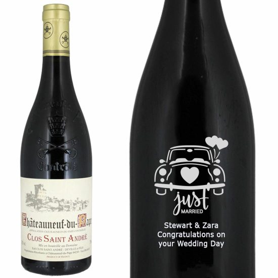 Personalised Clos St Andre Chateauneuf du Pape 75cl